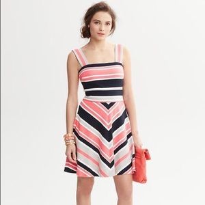 BR Milly Collection Striped Fit and Flare Dress